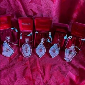 Waterford Crystal Annual Ornaments set of 4